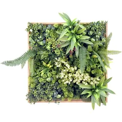 Pflanzenmatte /-wand / Vertikaler Garten LEAFLUXE WALL 1 50x50cm eckig grün hjh LIVING