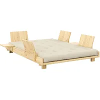 Karup Bett Social Sofa Bed 140 x 200 cm Kiefer lackiert beige