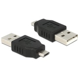 DeLOCK USB 2.0 Adapter, Micro-B [Stecker] auf USB-A [Stecker] (65036)