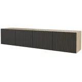 altdecor NOA-2 Lowboard 200 cm Schwarz Holz