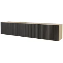 altdecor NOA-2 Lowboard 200 cm Schwarz Holz