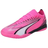 Puma Ultra Match It Soccer Shoes, Poison Pink-Puma White-Puma Black, 44