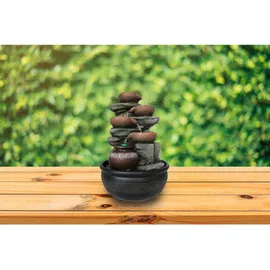 GLOBO FONTANA in Grau/Schwarz