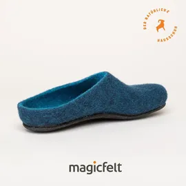 Gottstein Magicfelt Hausschuh Filz Pantoffeln, blau 40