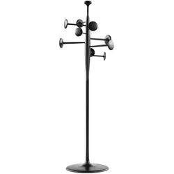 Mater - Trumpet Gardrobenständer, Aluminium schwarz lackiert