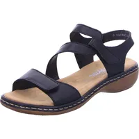 Rieker Sandalen Damen Schwarz 38