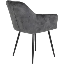 MID.YOU Polsterstuhl 2er-Set , grau , Maße cm B: 62 H: 81