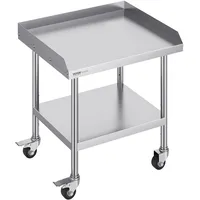 Vevor Arbeitstisch Edelstahl 61 x 71 x 76 cm Silber