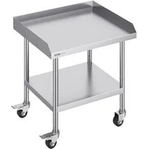 Vevor Arbeitstisch Edelstahl 61 x 71 x 76 cm Silber