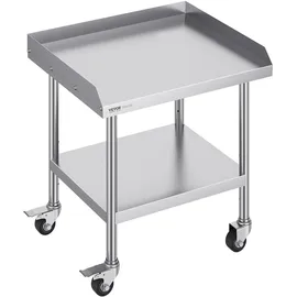 Vevor Arbeitstisch Edelstahl 61 x 71 x 76 cm Silber