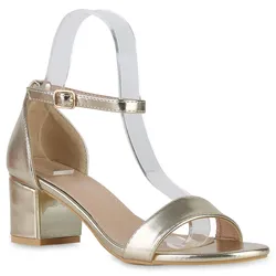 Damen Klassische Sandaletten in Gold