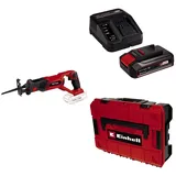 Einhell Akku Säbelsäge TE-AP 18 Li Power X-Change (Lithium Ionen, 18 V, werkzeugloser Sägeblattwechsel, max. 100 mm in Holz, inkl. Systemkoffer, 2.5 Akku und Ladegerät)