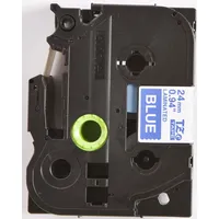 Brother TZe-555 24mm weiß auf blau