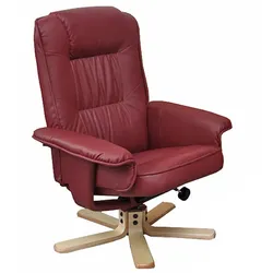 Relaxsessel Fernsehsessel Sessel ohne Hocker H56 Kunstleder MVG-zertifiziert ~ bordeaux