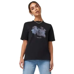 NA-KD Natural Habit Tee | Shirts für Damen | Schwarz - M
