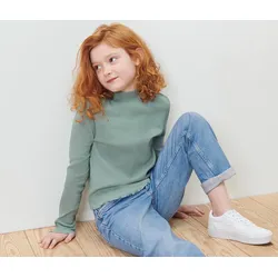 Tchibo - Kinder-Langarmshirt - Mädchen - Gr. 122/128 - silber