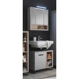 Badmöbel Set 4 TOURS Badezimmer Spiegelschrank, Wbu 65 cm