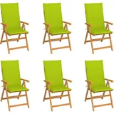 vidaXL Gartenstuhl 71,5 x 71,5 x 100 cm grün 8 St.