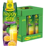 Rauch Happy Day Maracuja | mit viel Vitamin C | exotischer Zauber und intensiver Geschmack | 6x 1l Tetra Prisma