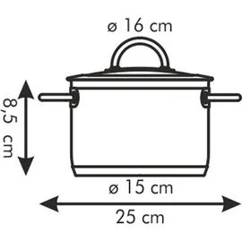 Tescoma VISION Kochtopf 16 cm rund