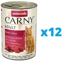 Animonda Carny Adult Rind & Herz 12 x 400 g