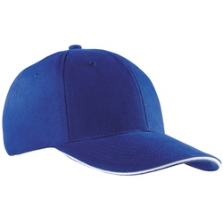 myrtle beach 6 Panel Sandwich Cap, royal/white