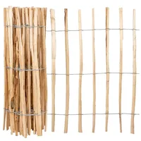 Voss.garden 5m VOSS.garden Staketenzaun, Lattenabstand 7-8cm, Gartenzaun aus Haselnuss,