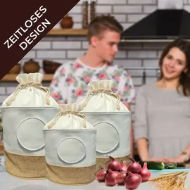 COFI 1453 Nachhaltige Aufbewahrungsbox 3er Set 15,0 l weiß