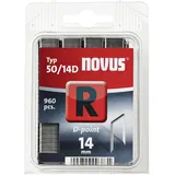 Novus Flachdrahtklammer R50 14mm D R, 960 Stk) - Novus