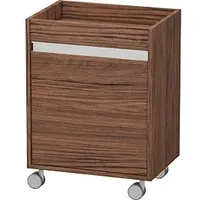 Duravit Ketho Rollcontainer KT2530L2121 50x36x67cm, Tür links, nussbaum dunkel