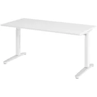 Bümö Schreibtisch Weiß, Weiß,