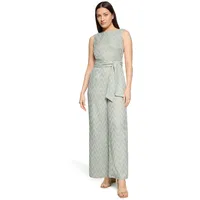 Betty Barclay Damen mit Bindegürtel 46, Blau/Grün - 46W