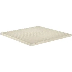 Erst-Holz Niederflurbett metallfrei 200x200 Futon metallfreier Lattenrost, Fichte unbehandelt V-60.97-20mit Matratze