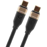 Oehlbach 20 Gbit/s Männlich Gerade USB C auf USB C 2 m (Schwarz)
