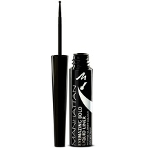 Manhattan Eyemazing Bold Liquid Liner, Eyeliner mit ballförmiger Spitze für besonders leichtes Auftragen, Farbe Black 001, 1 x 3ml