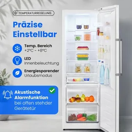 Bomann VS 7372 Vollraumkühlschrank (359 l, 1850 mm hoch, Weiß)