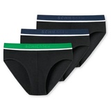 SCHIESSER 95/5 Rio-Slip pack organic cotton black S 3er Pack