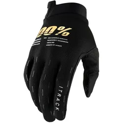 100% iTrack Jugend Fahrrad Handschuhe, schwarz, Größe M
