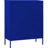 vidaXL Kommode 80 x 101,5 x 35 cm Marineblau