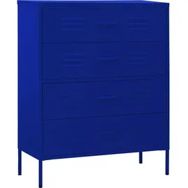 vidaXL Kommode 80 x 101,5 x 35 cm Marineblau