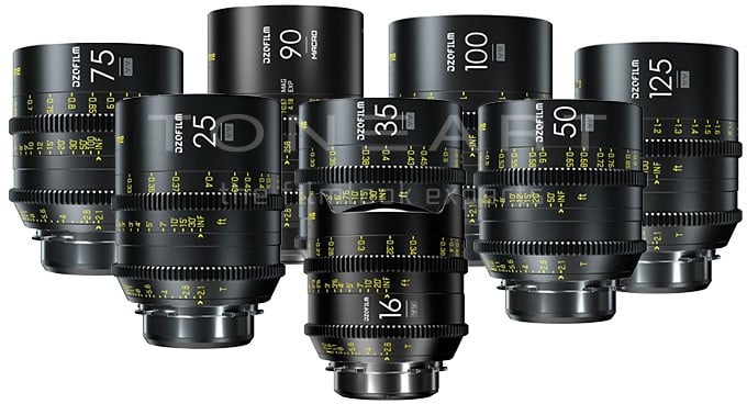 DZOFILM Vespid Prime 8-Lens Kit 16 T2.8 + 25/35/50/75/100/125 T2.1 + Macro 90 T2.8 imperial