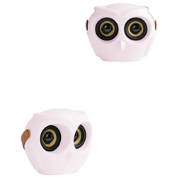 KREAFUNK Lautsprecher aOwl Bluetooth-Lautsprecher rosa