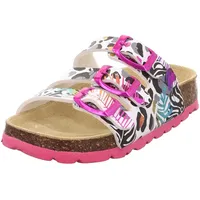 Superfit Fussbettpantoffel Weiß/Mehrfarbig 1100, 40 EU
