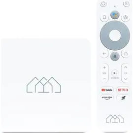 Homatics Box R Lite Android TV Mediaplayer Weiß 4K UHD, 5GHz WiFi, Bluetooth, Sprachfernbedienung)