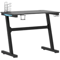vidaXL Schreibtisch Gaming Schwarz