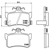 Brembo Bremsbelagsatz, Scheibenbremse