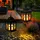 GLOBO Laterne Metall schwarz 14,3x14,3x19 cm 1x LED
