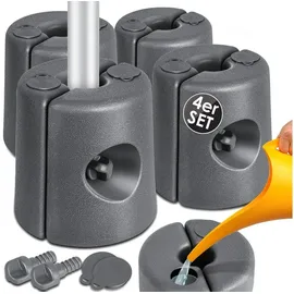 Kesser Pavillonstandfüße 4 Stück 0,22 x 0,22 x 0,25 m Anthrazit