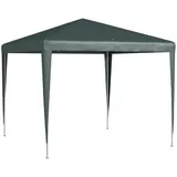 Outsunny Pavillon, Dunkelgrün, Metall, Kunststoff, 270x255x270 cm, Sonnen- & Sichtschutz, Pavillons & Pergolas