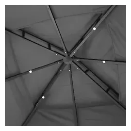 vidaXL Pavillon mit Dach Anthrazit 300x300x270 cm Stahl
